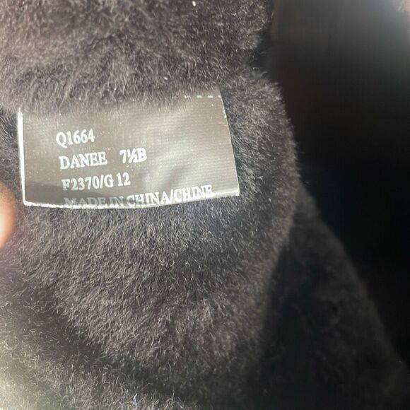 Coach Danee Suede Shearling Shaft Ankle Boots Chestnut Brown 7.5 - Picture 15 of 16